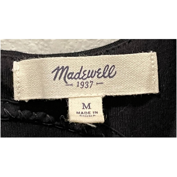 MADEWELL Stitchframe Ponte Black Tank Top - Picture 3 of 5